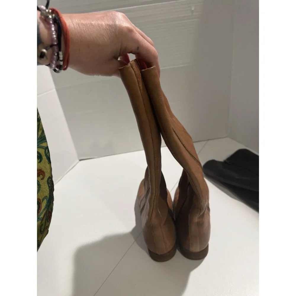 Kork-Ease Tanana Tall Leather Boots lot of 2 Black & Brown Womens 7M knee high